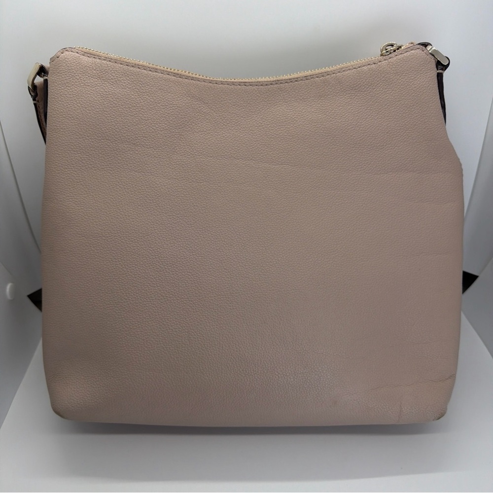Kate Spade Medium Leather Shoulder Bag Tan Neutral Beige - Picture 4 of 5